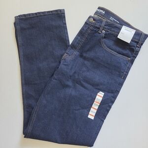 Sonoma Goods For Life Everyday Regular Straight Fit Jeans, Size: 38X34, Rinse